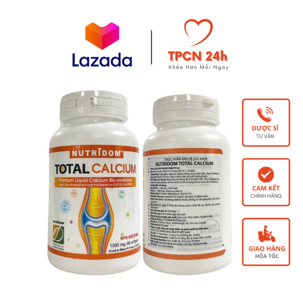 Total Calcium Nutridom - Bổ sung canxi hàm lượng cao