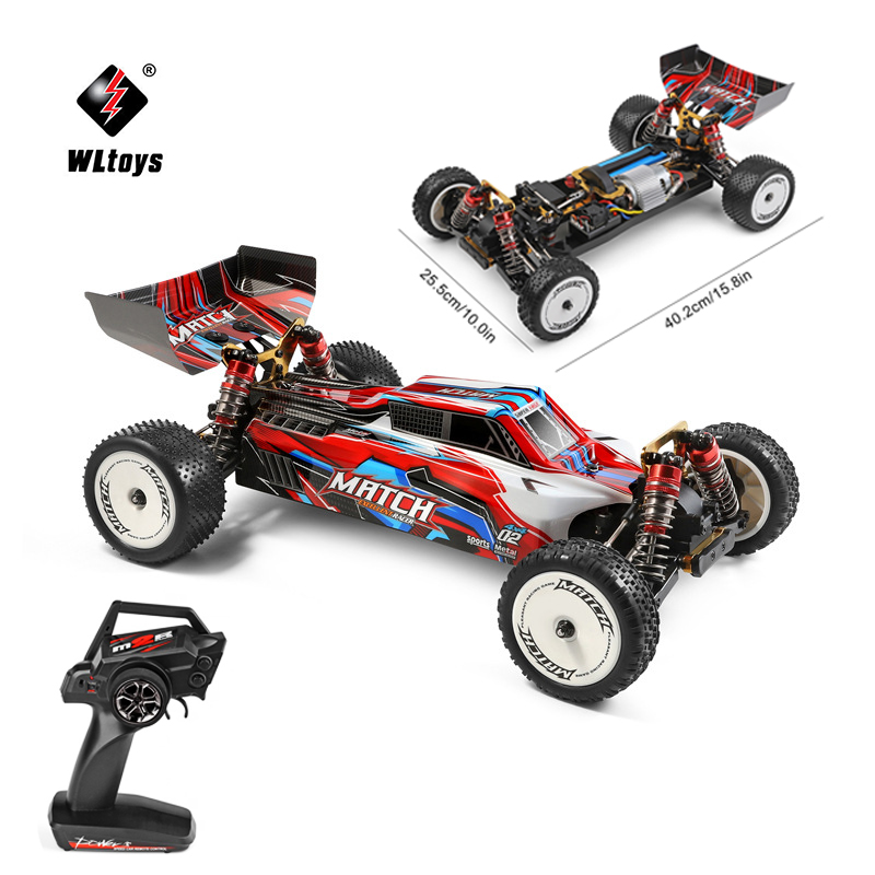 [HOT 2021] Xe Đua Địa Hình Điều Khiển Từ Xa Cao Cấp  Wltoys 104001, Cỡ Lớn 1:10, Tốc Độ 45km/h, Khung Kim Loại