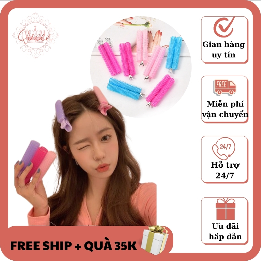 QUEEN KẸP PHỒNG CHÂN TÓC TỰ NHIÊN - LÔ UỐN TÓC MÁI - SIÊU TIỆN LỢI