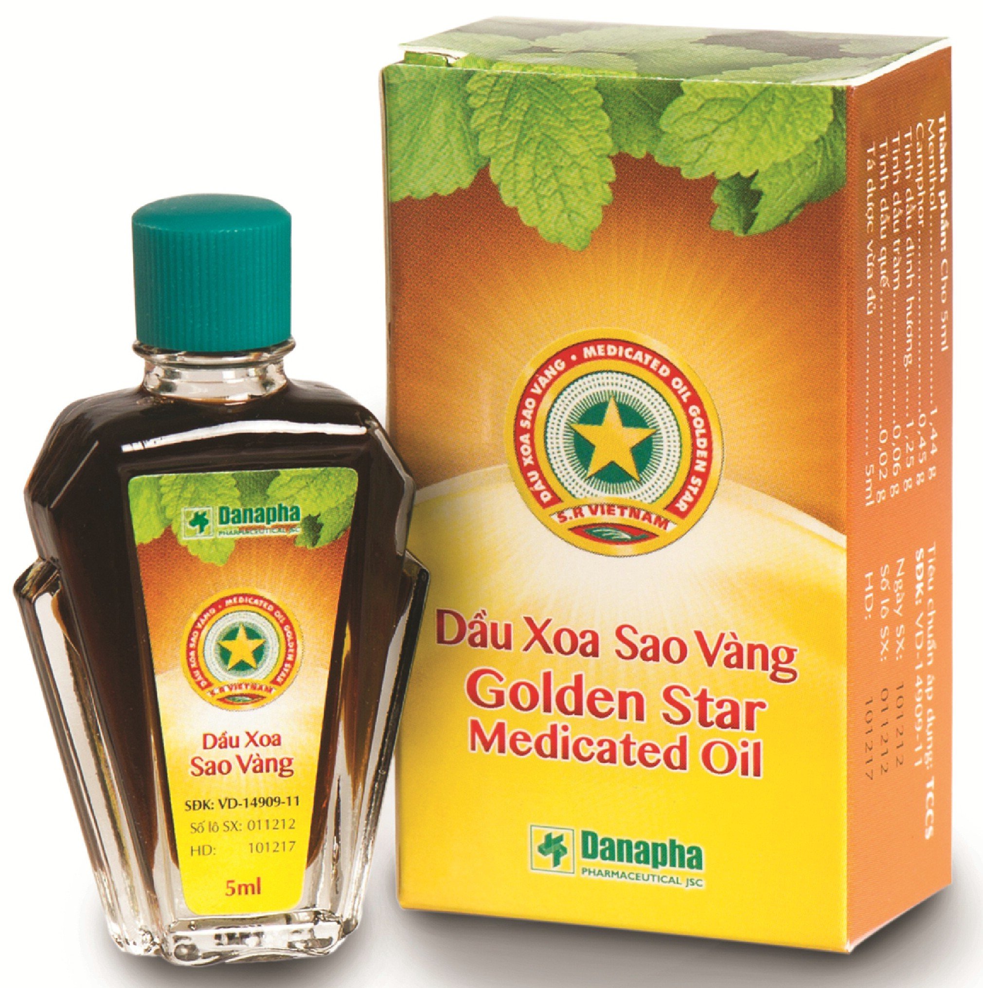 Dầu Xoa Sao Vàng Chai 5ml