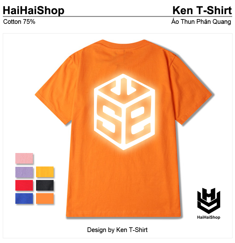 Áo Thun Nam Nữ Phản Quang , Áo Thun Unisex Nam Nữ, Dày Bền Đẹp, Áo Thun SWE Viền, HaiHaiShop, Ken T-Shirt