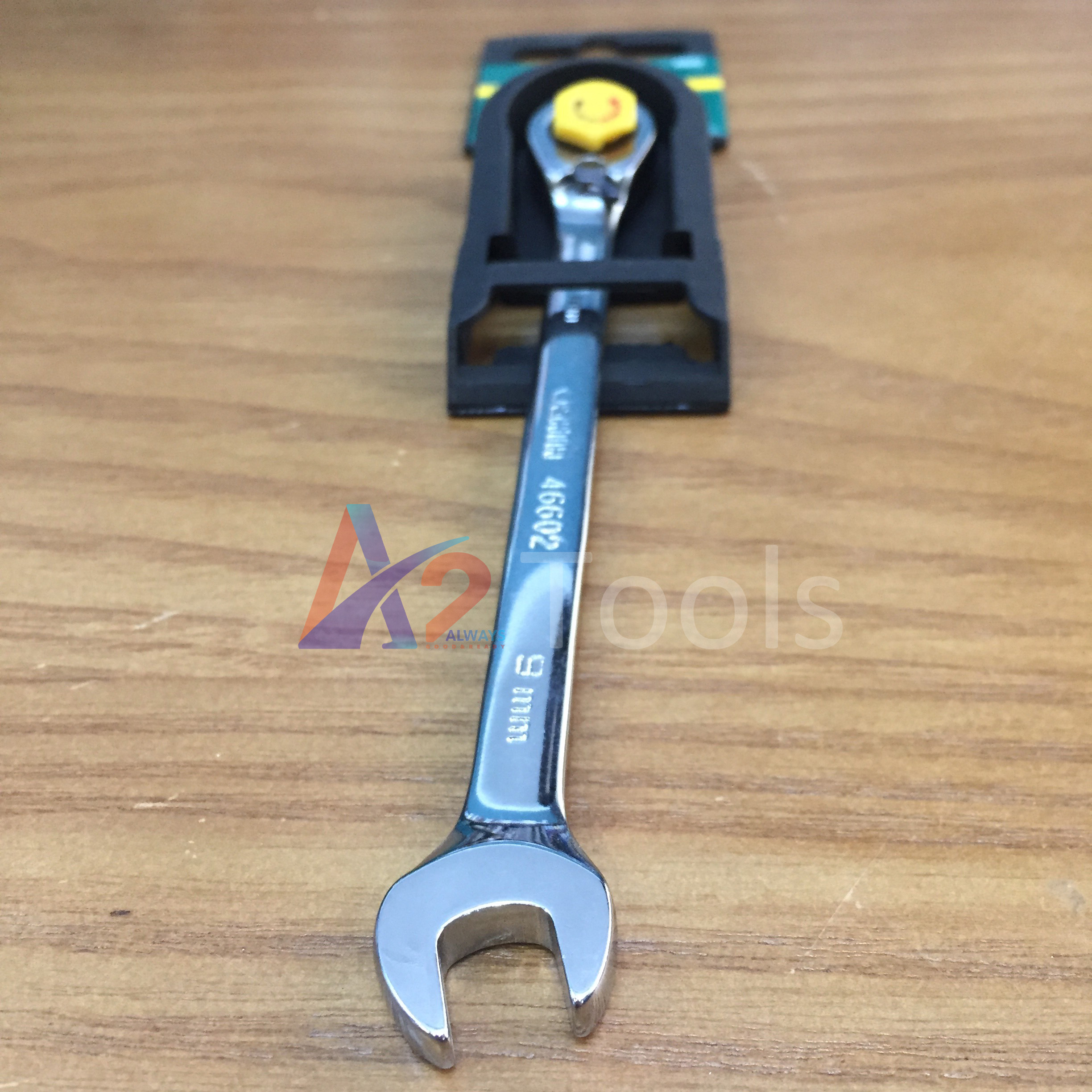 Cờ lê vòng miệng tự động đảo chiều sata 9mm 46602