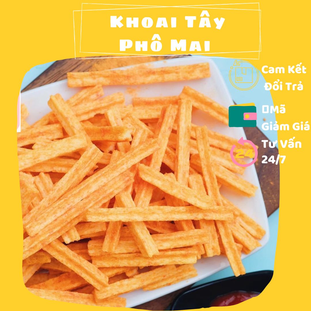 Khoai Tây Sấy Phô Mai 200gr - Bánh khoai tây phomai - Shop Mẹ Bắp