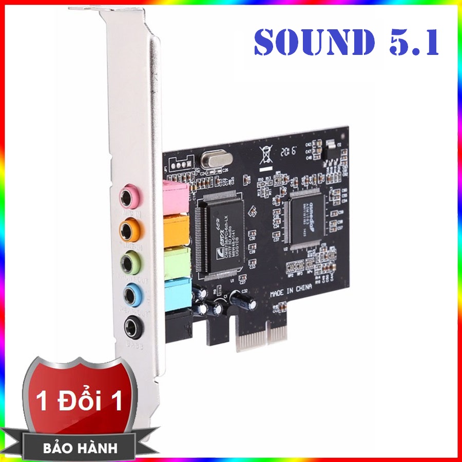 Cmi8738 pci-express 6-channels digital audio sound card sff for win 7/xp 24bit - intl