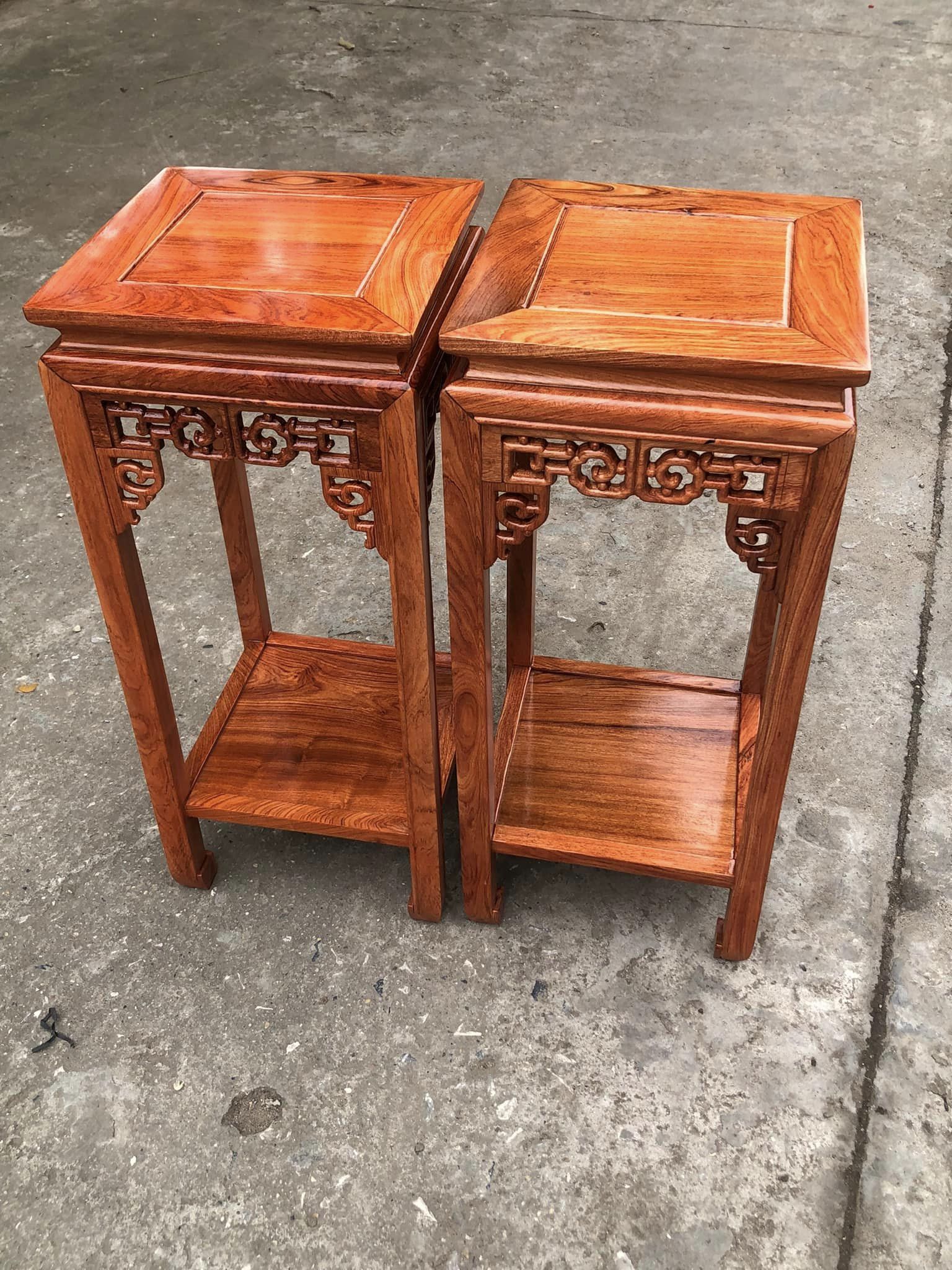 Đôn vuông hương đá kích thước cao 70 vuông 30 cm