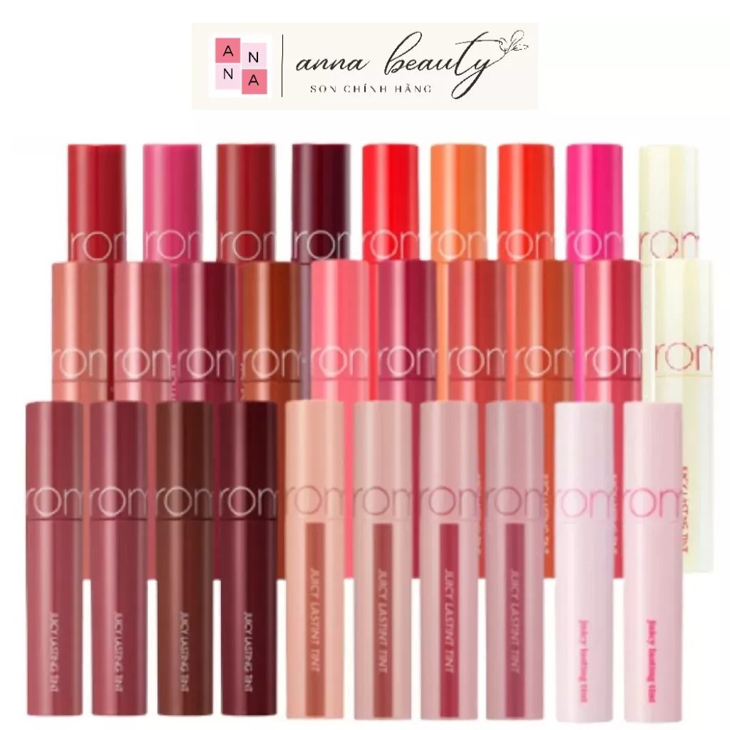 Son tint bóng romand juicy lasting tint full màu 13 19 20 23 28 29