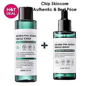 Combo 1 Toner và 1 Serum AHA BHA PHA Some By Mi Hết Mụn Trong 30 ngày