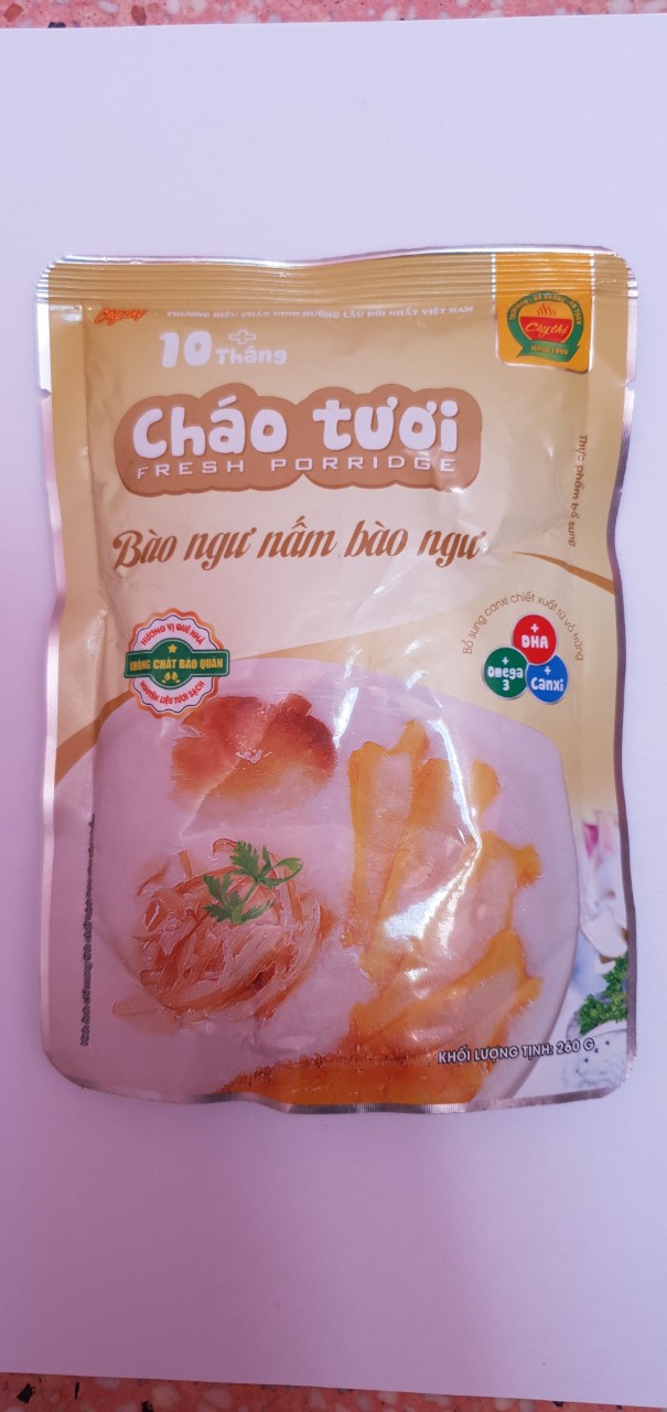 01 gói cháo tươi bào ngư nấm bào ngư