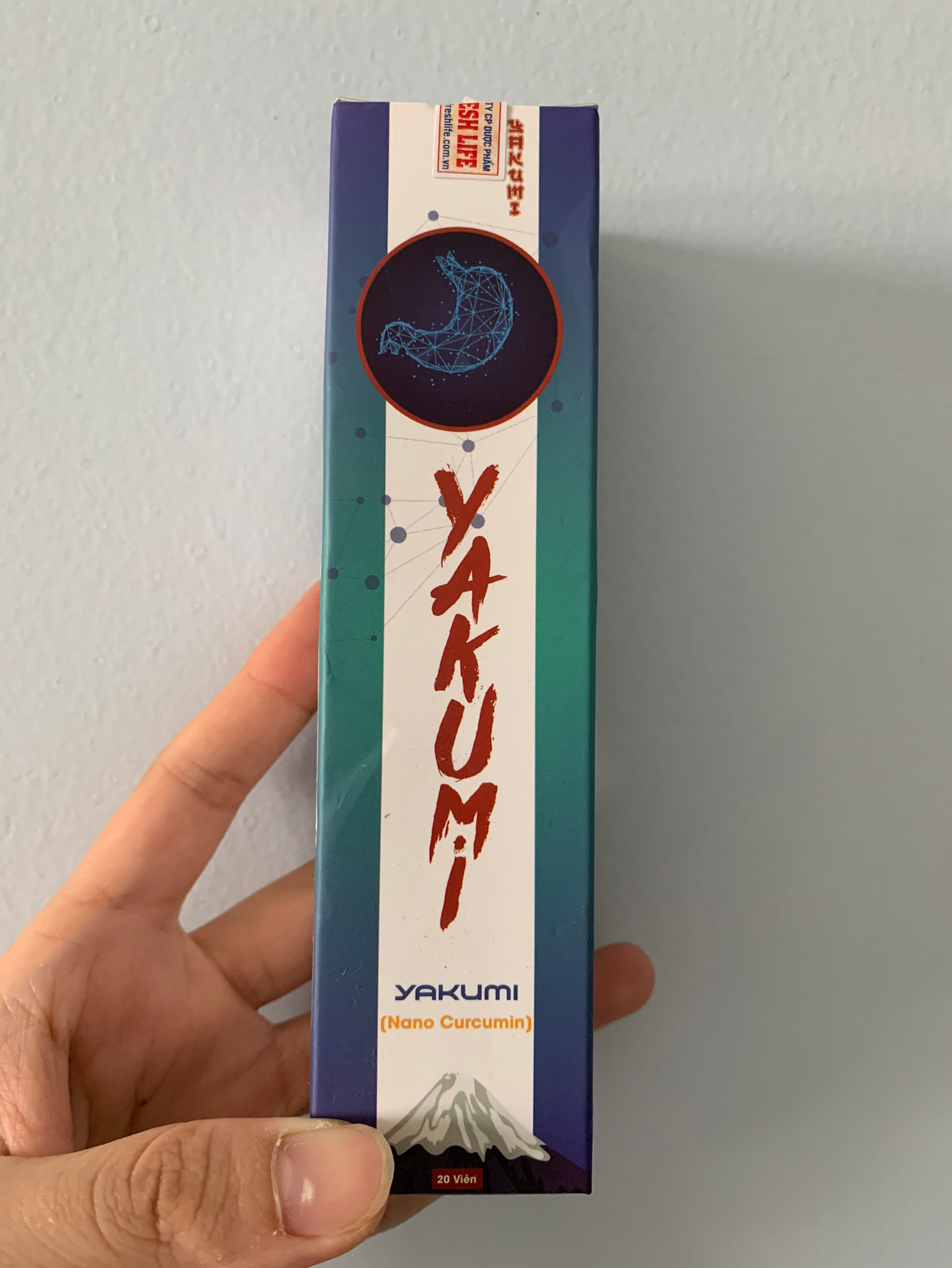 Viên sủi dạ dày yakumi - hộp 20 viên