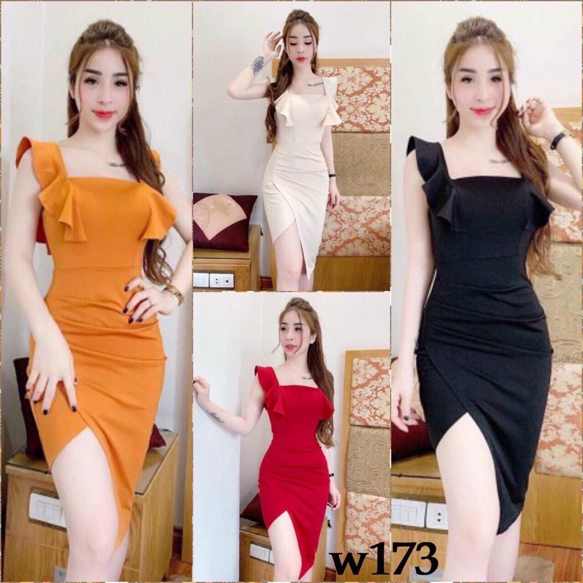 [HCM]Đầm body xẻ tà phong cách hot girl xu hướng trẻ 2021 MHA0045