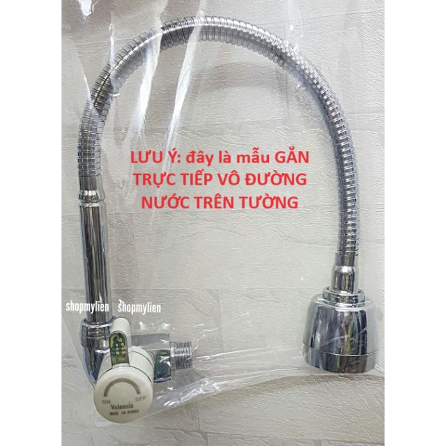 [HCM]Vòi rửa chénvòi rửa bát lạnh âm tường ống lò xođầu hai chế độ