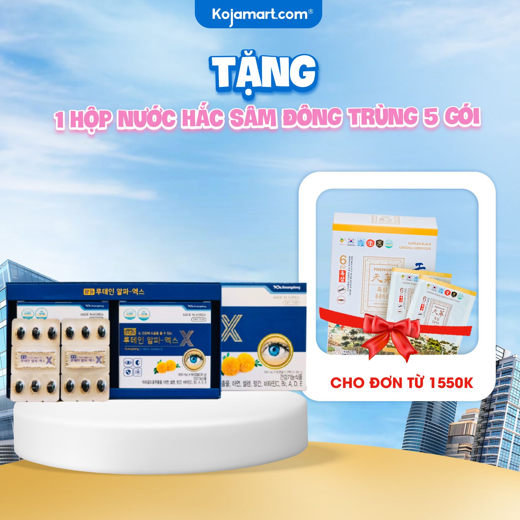 Viên uống bổ mắt kwangdong hàn quốc hộp 120 viên
