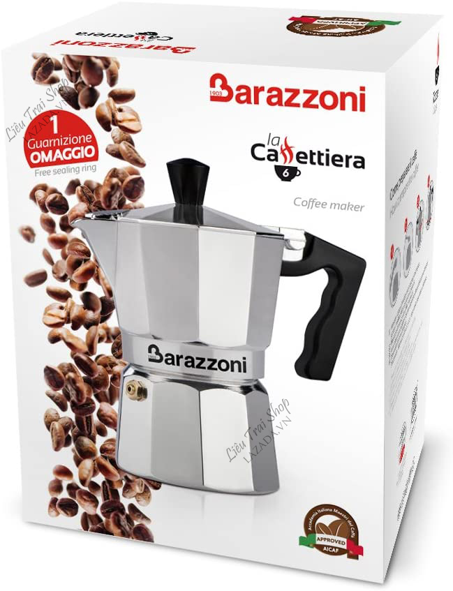 Ấm moka pot pha cà phê cafe espresso phong cách Ý 2 cup 80ml