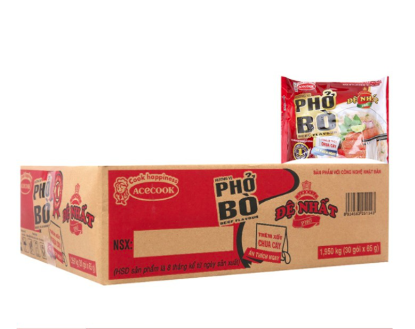 Thùng 30 gói phở bò đệ nhất