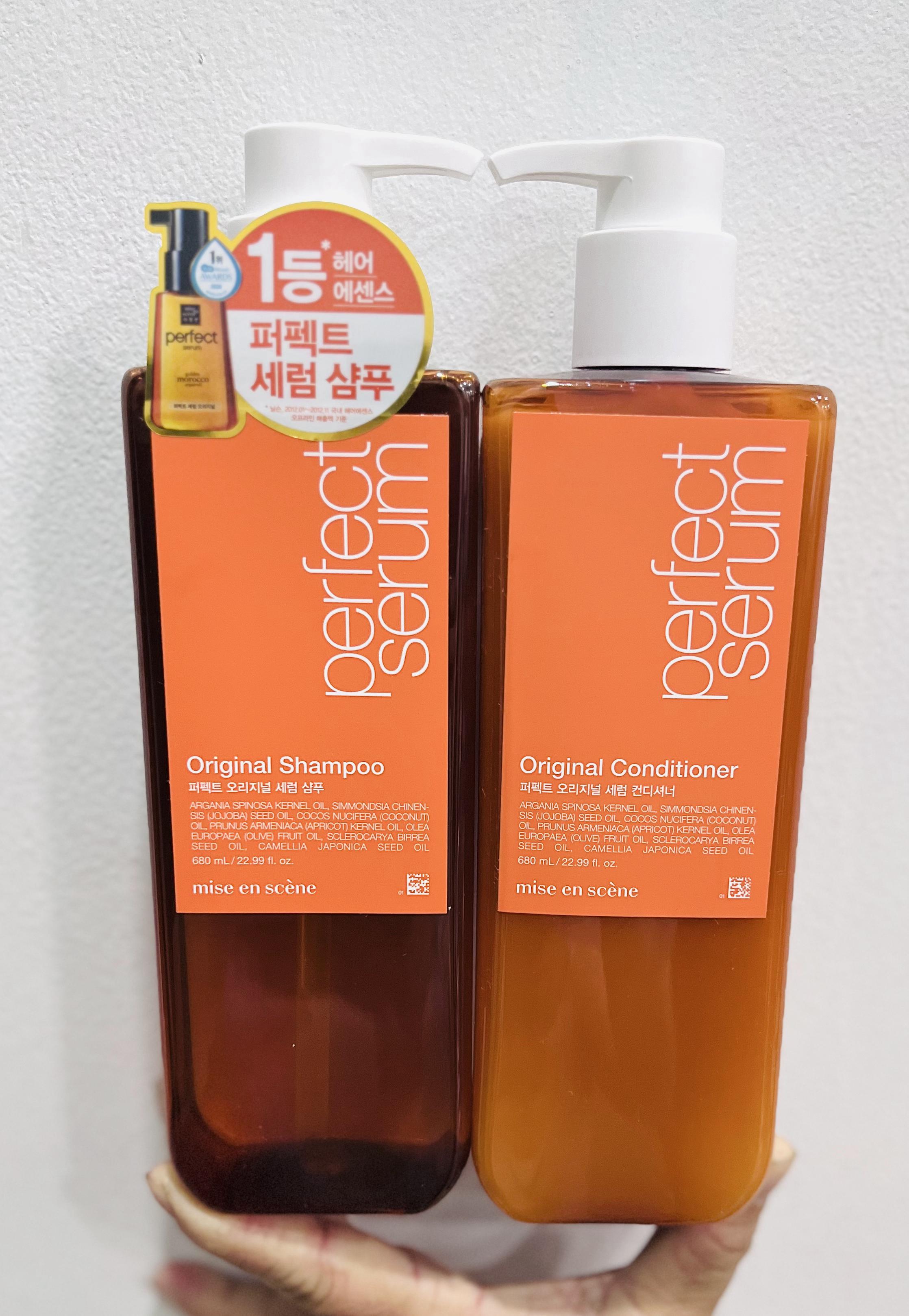 Cặp gội xả Mise En Scene Perfect Serum Original - 800ml/chai