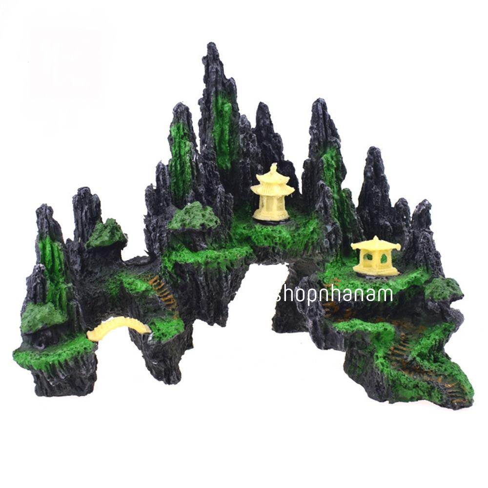 [Nhiều mẫu] Mô Hình Hòn Non Bộ Giả Sơn Trang Trí Hồ Cá,Bể Cá