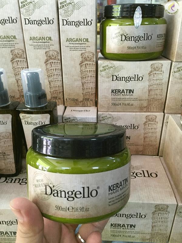 Hấp dầu Dangello Keratin Mask 500ml phục hồi tóc hư tổn, giúp tóc chắc khỏe, mềm mượt