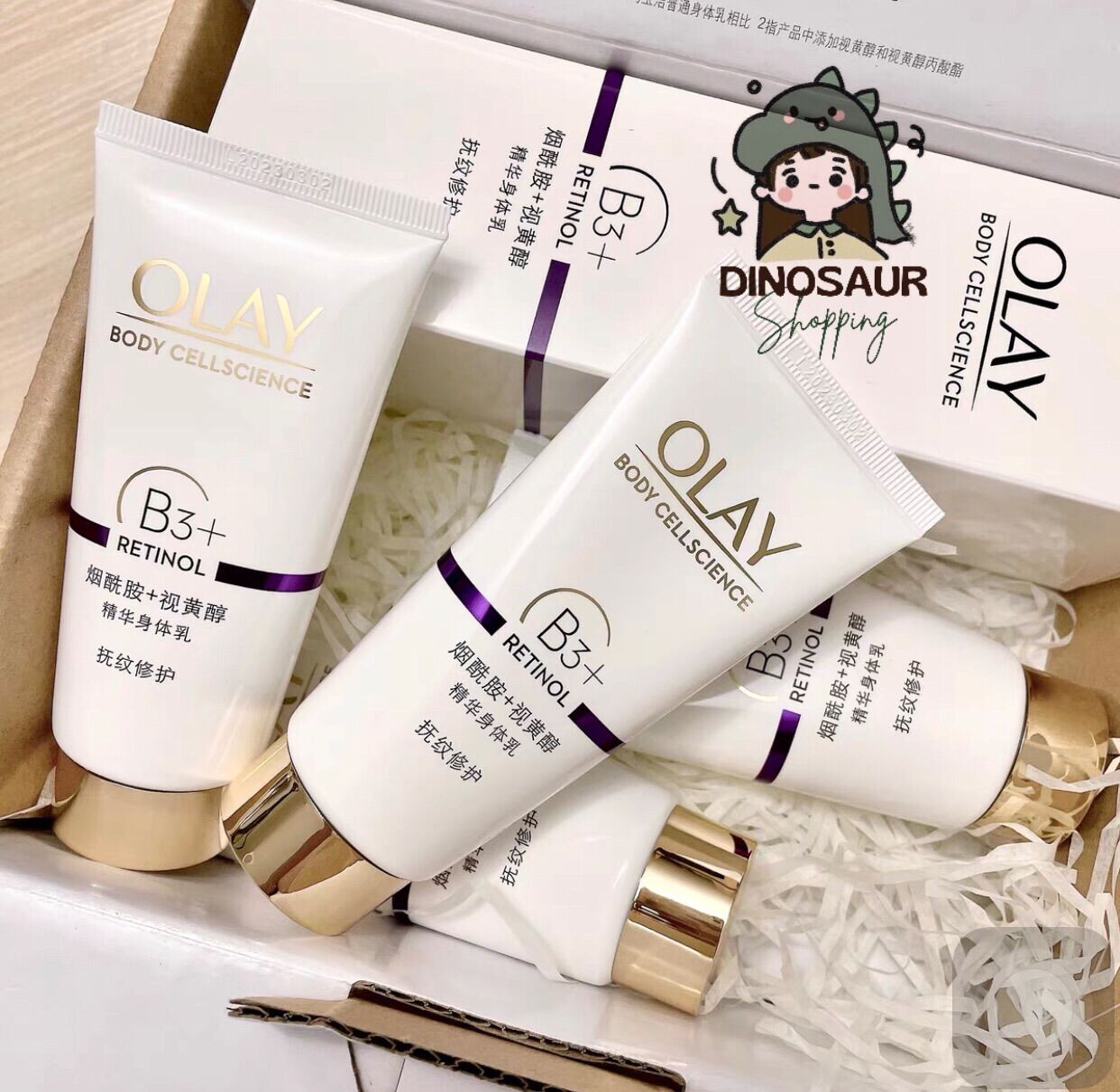 "Dưỡng thể Olay B3 Retinol dưỡng trắng tuýp 65ml nội địa Trung"