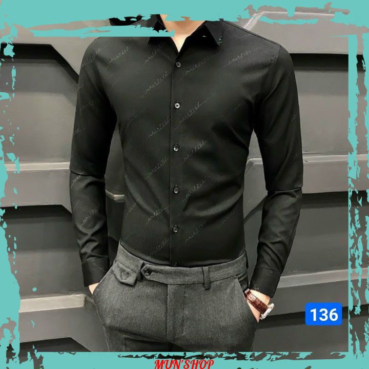 Áo somi nam nữ ,áo somi lụa thời trang trẻ áo somi nam nữ ôm boddy mun's shop ms707