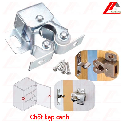 10 cái chốt sập cánh tủ , kẹp cánh, hít cánh ,màu trắng