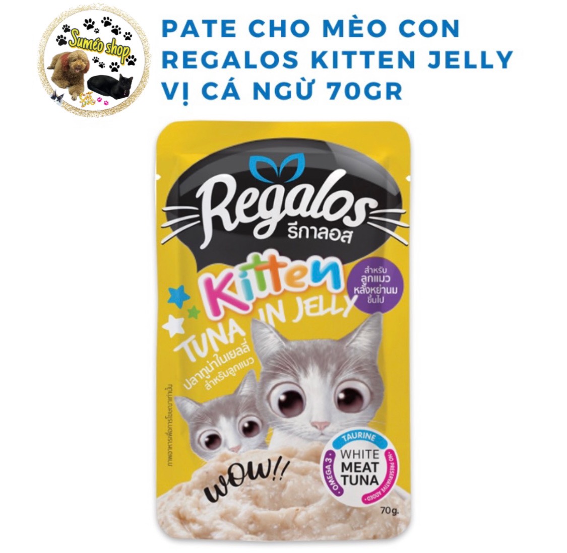 Pate regalos mới - gói 70gr dành cho mèo con
