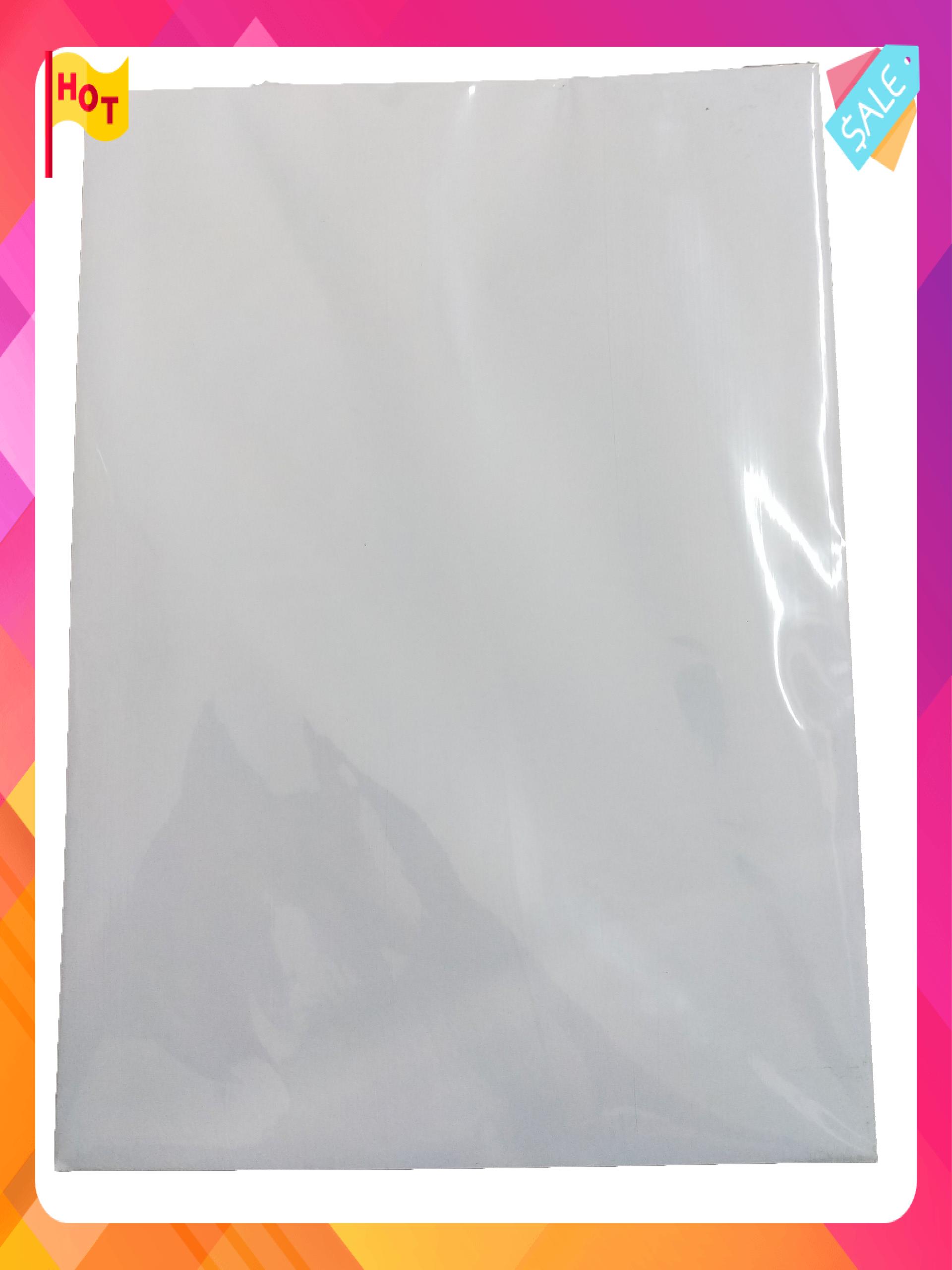 Giấy Decal A4 đế xanh - decal trắng in được - 100 tờ/xấp