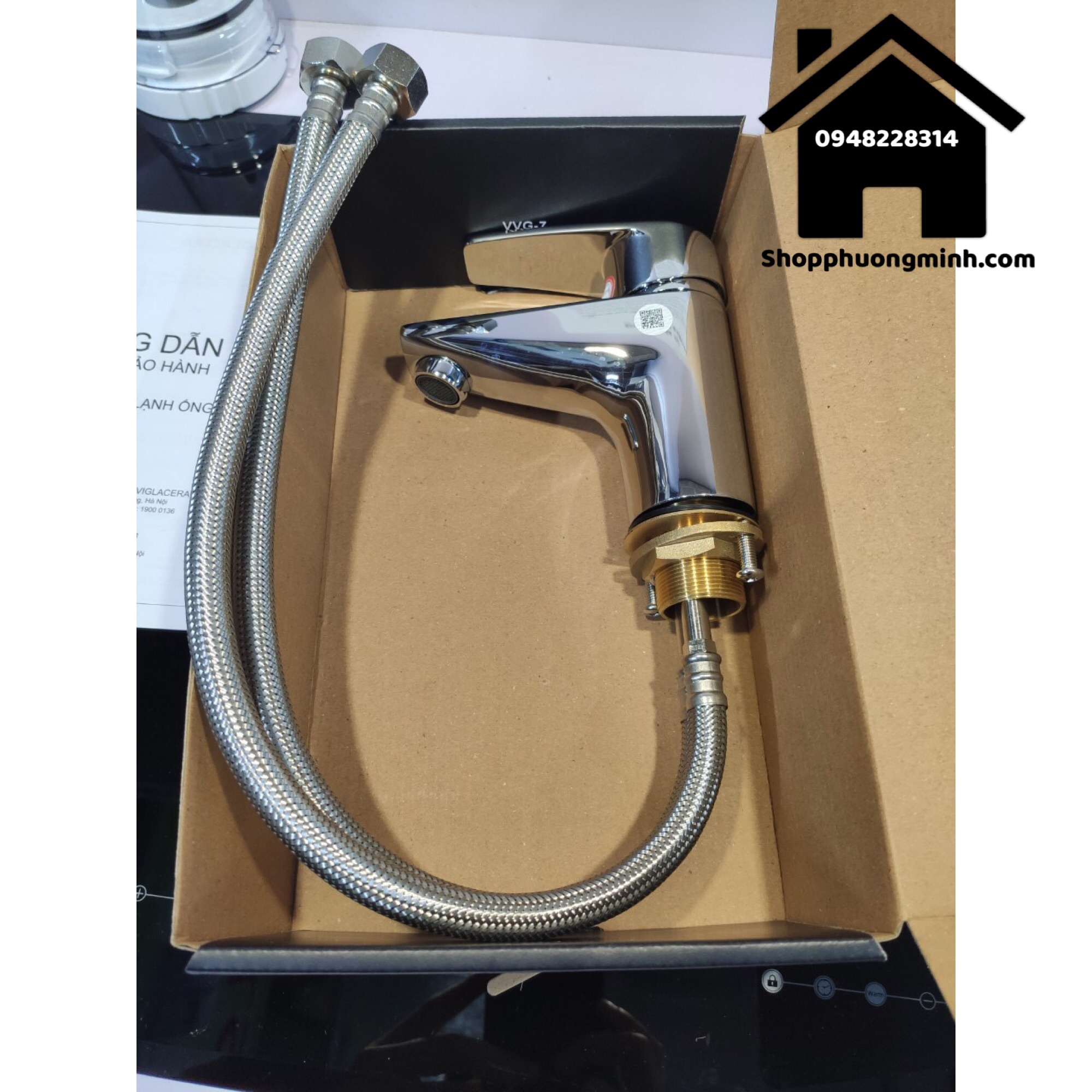 Vòi lavabo 1 lỗ nóng lạnh Viglacera
