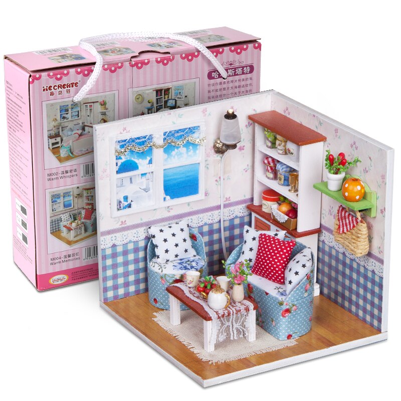 Mô hình nhà gỗ búp bê diy - warm memories m004