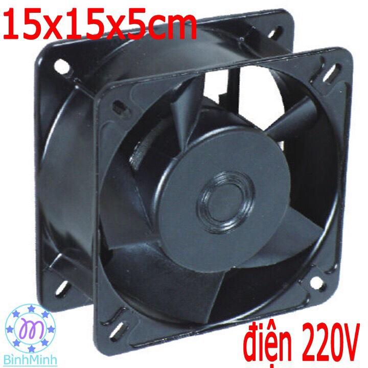 Quạt thông hút gió 15x15x5cm - 220v - quạt tản nhiệt