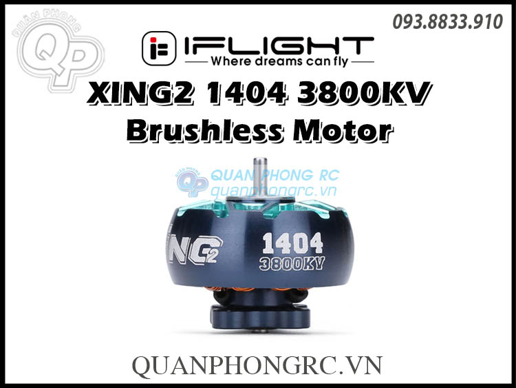 Motor iflight xing 2 1404 3800kv brushless motor unibell