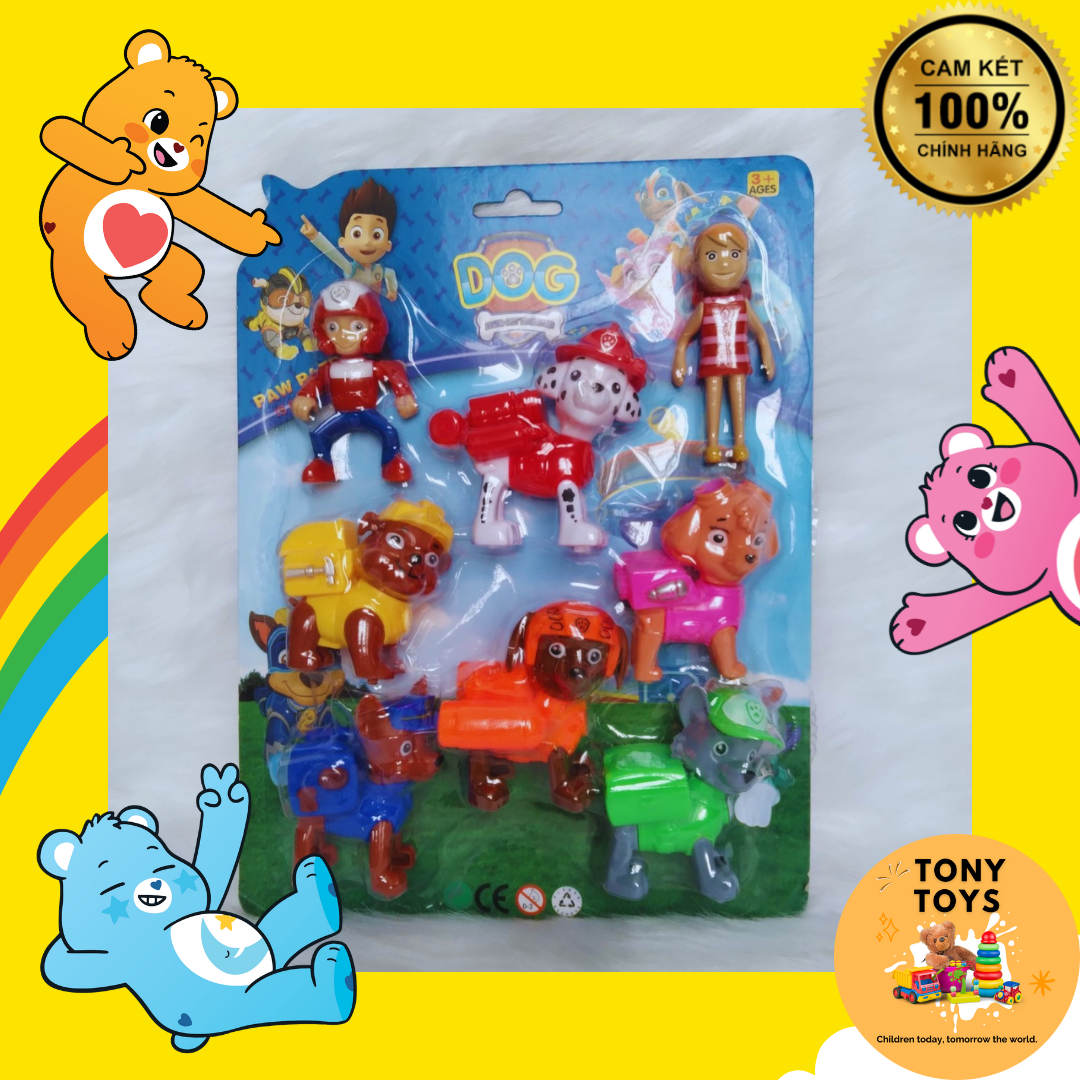 Vỉ 8 nhân vật đội chó cứu hộ paw patrol cho bé