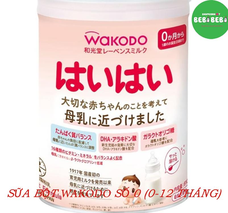 Sữa wakodo số 0 810 gr nhật