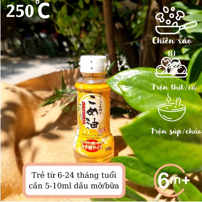Dầu gạo cao cấp tsuno nhật bản cho bé