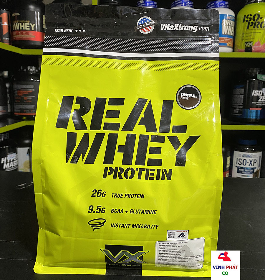 Sữa tăng cơ 100% real whey protein