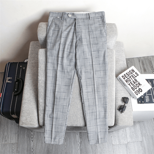 Quần âu cotton kẻ karo QAAB007 Quần âu cao cấp form đẹp Quần âu công sở thương hiệu Veratino