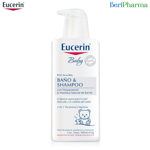 [HCM]Eucerin Sữa Tắm Gội Cho Bé Baby Wash & Shampoo 400ml