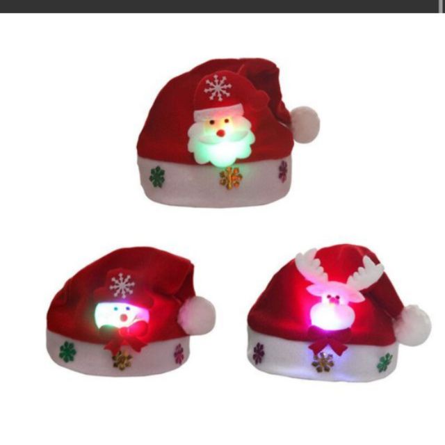 Mũ noel cho bé có đèn led