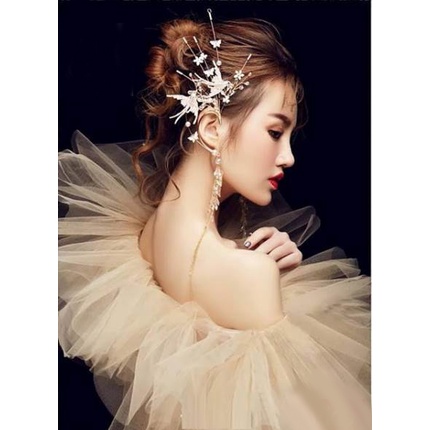 Quây voan ren lưới tutu chụp ảnh mẫu make up, beauty, váy concept xòe to bồng bềnh