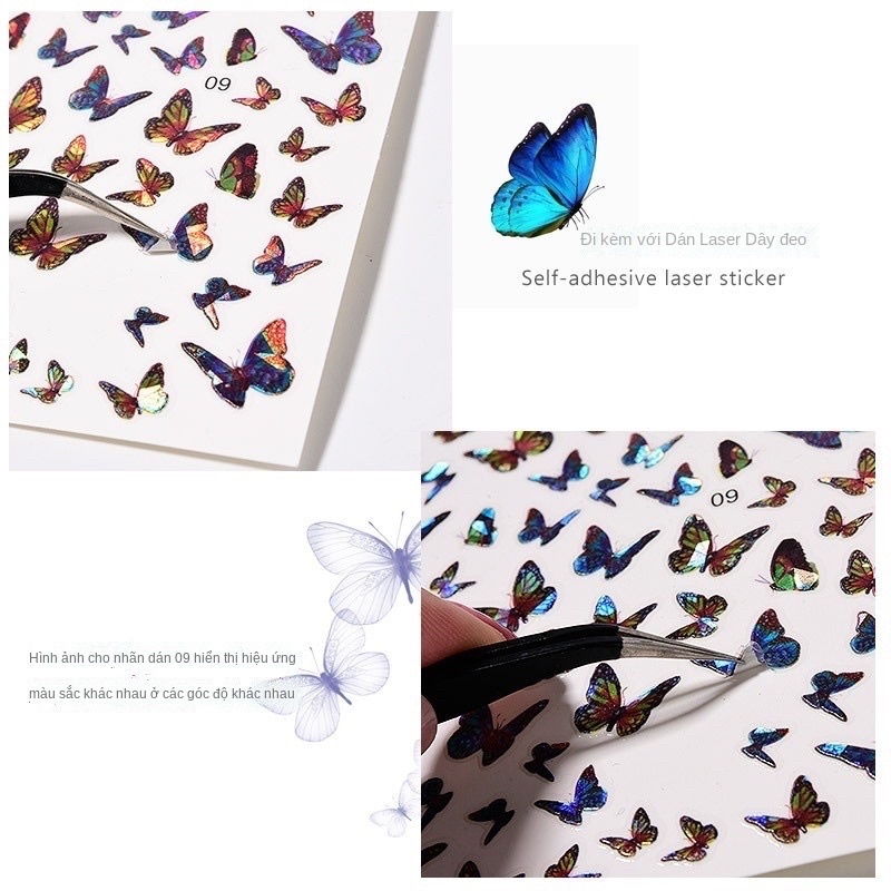 Sticker nail 3D chống thấm nước