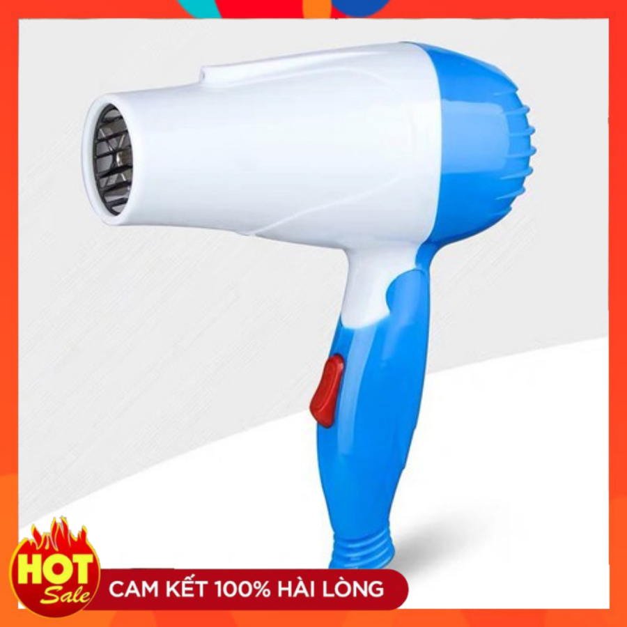 Máy sấy tóc nova mini gấp gọn tiện dụng công suất 1000w bh 1 đổi 1