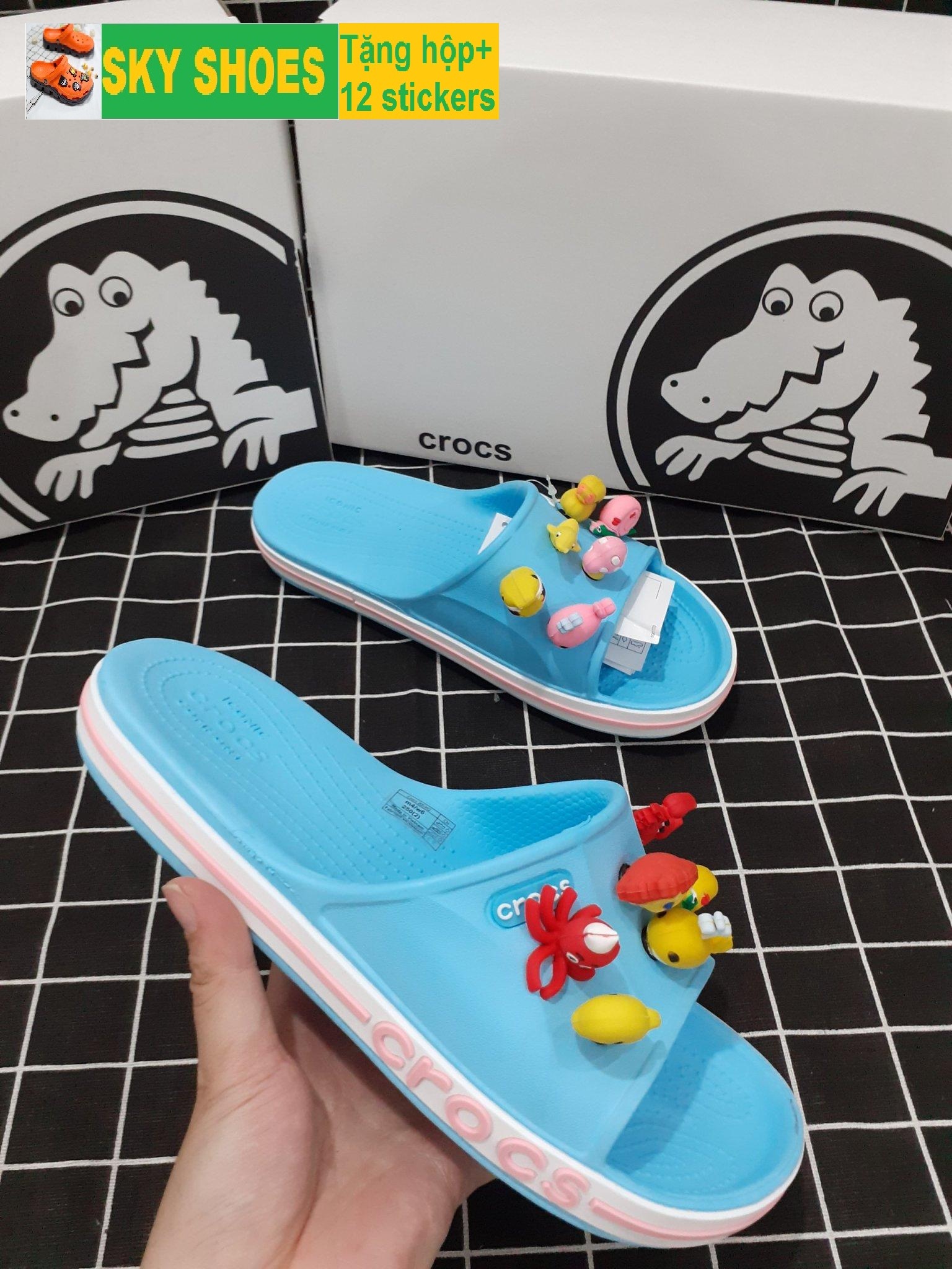 [TẶNG HỘP CROCS + 12 Jitbitz] DÉP CROS QUAI TRÙM - SKY SHOES - dép cá sấu - dép crocs - dép sục - dép nam - dép nữ - dép quai hậu nữ - dép cross - dép sandal nữ - dép quai hậu nam - dép quai hậu - dép cặp
