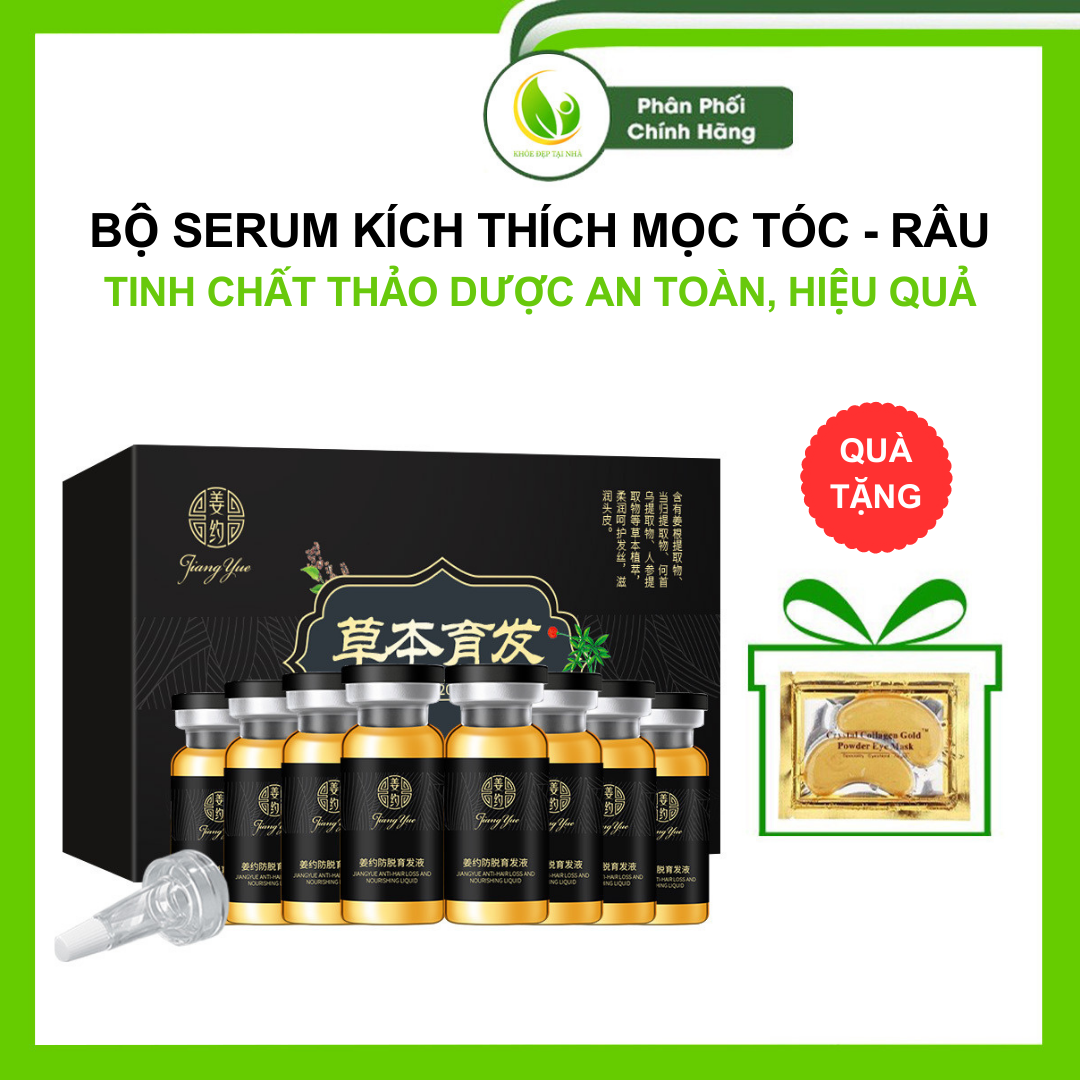 Serum thảo dược kích thích mọc tóc, mọc râu, lông mày - Tinh chất thảo dược an toàn và hiệu quả