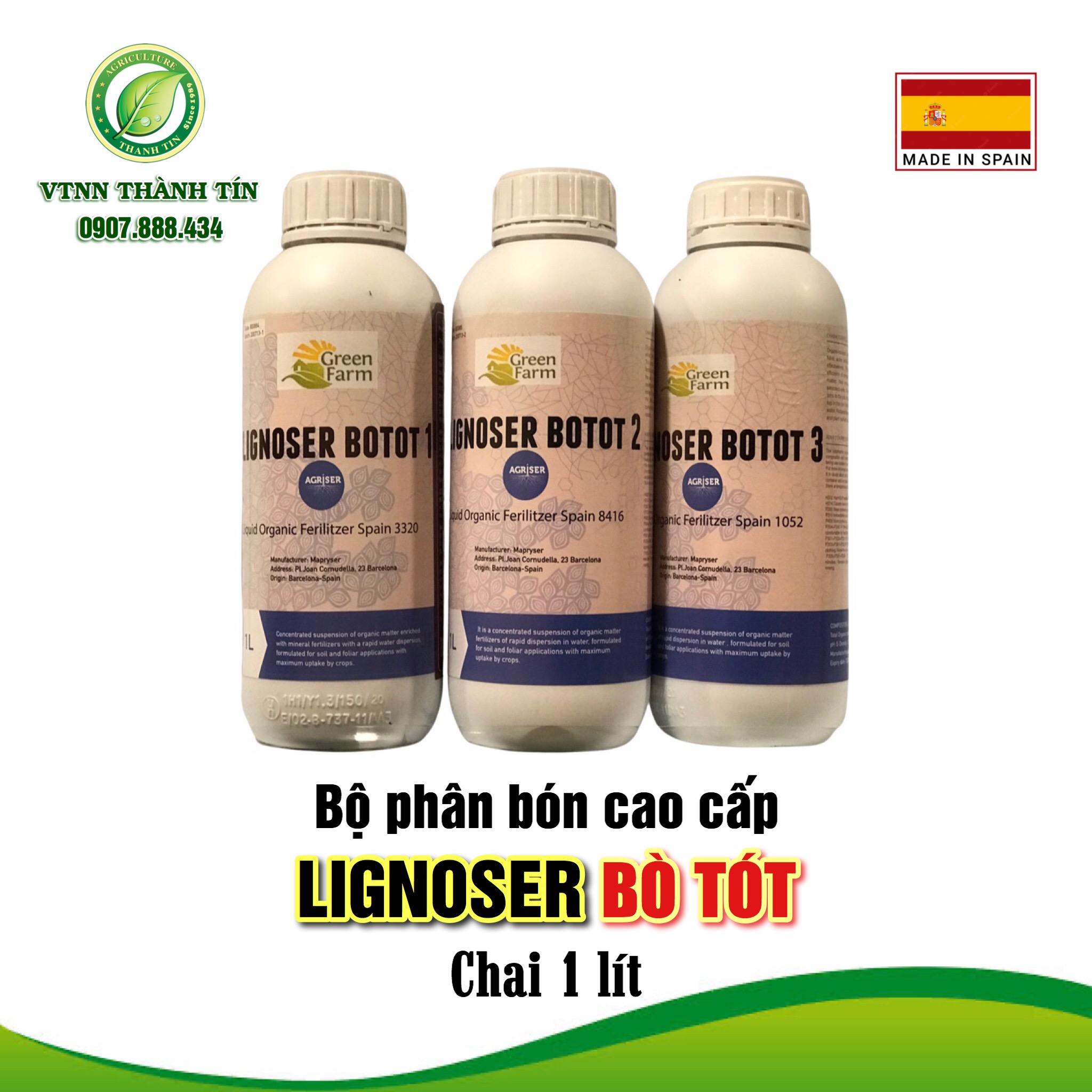 Bộ phân bón hữu cơ bò tót tây ban nha