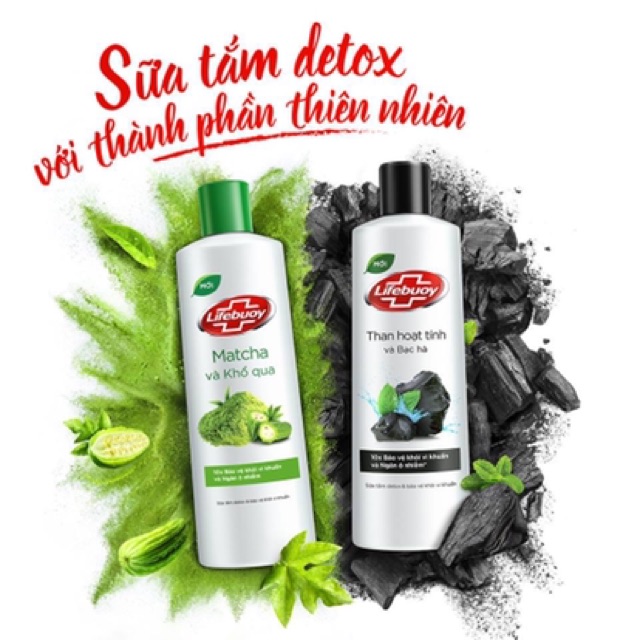 Sữa tắm detox diệt khuẩn Lifebuoy 200g