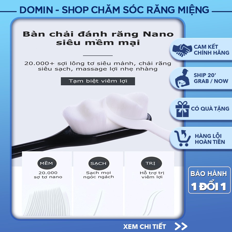 Bàn chải đánh răng triệu tơ siêu mịn