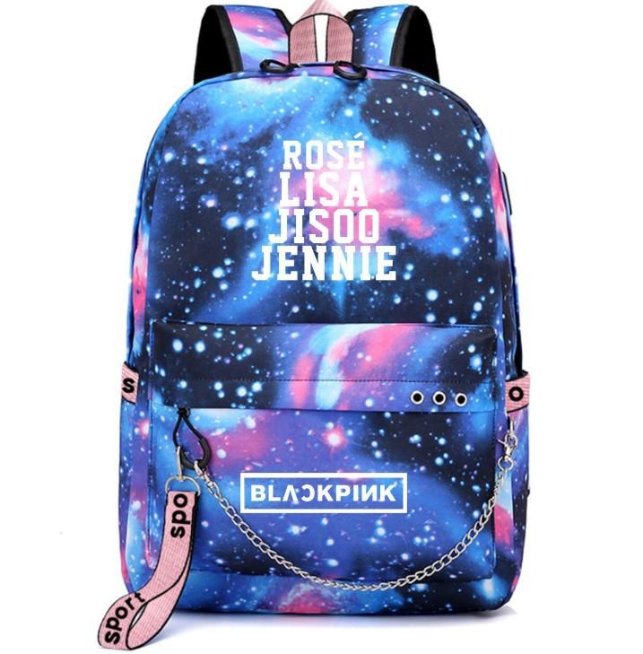 Balo galaxy đi học black pink