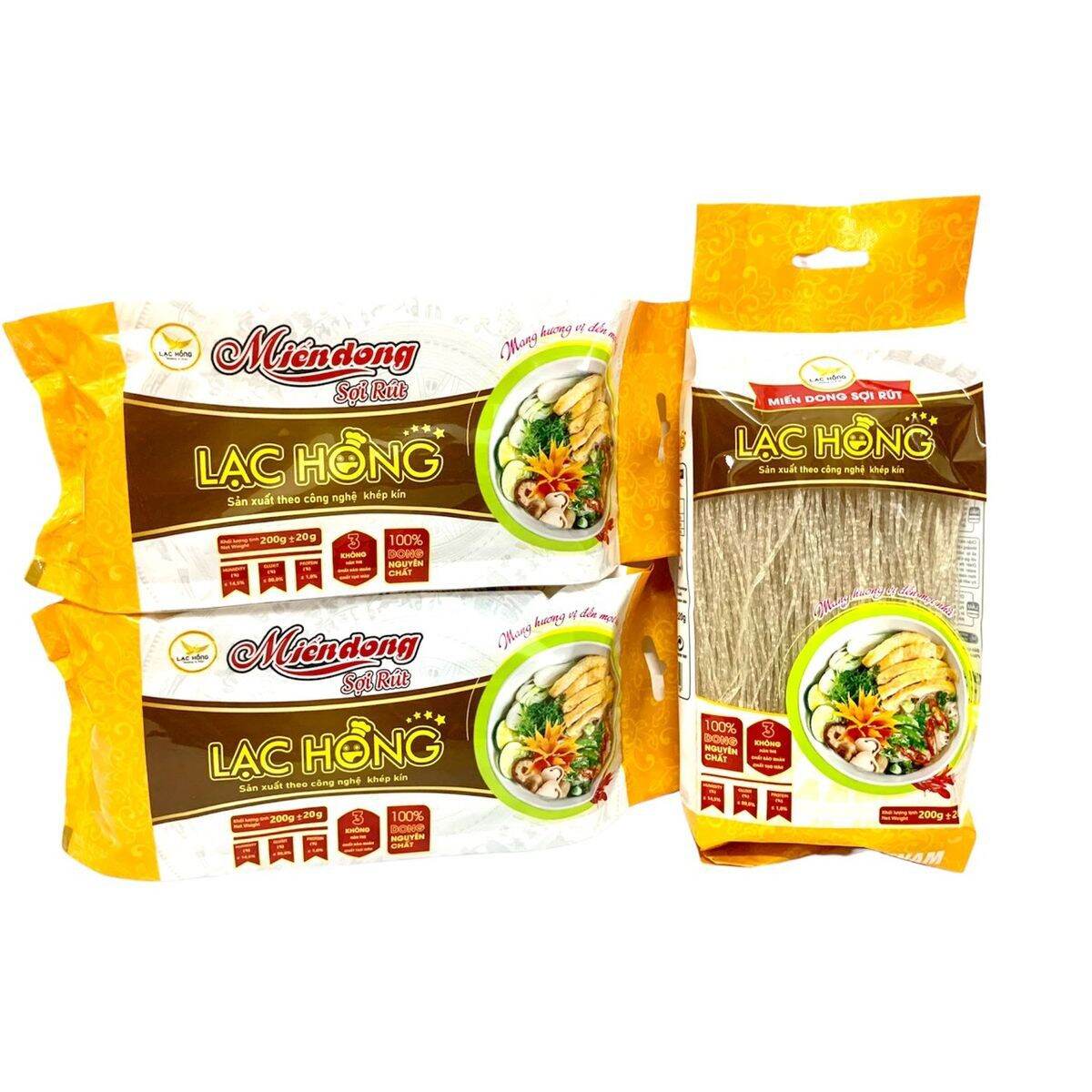 Miến dong Sợi rút Lạc Hồng - Gói 200 Gr