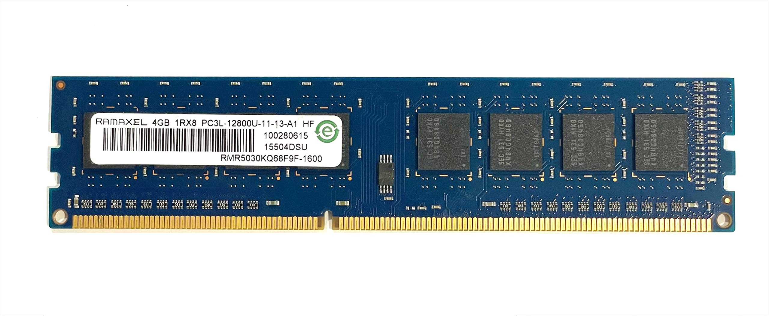 Ram pc ramaxel 4g ddr3 1600- 1rx8-pc3l-12800u