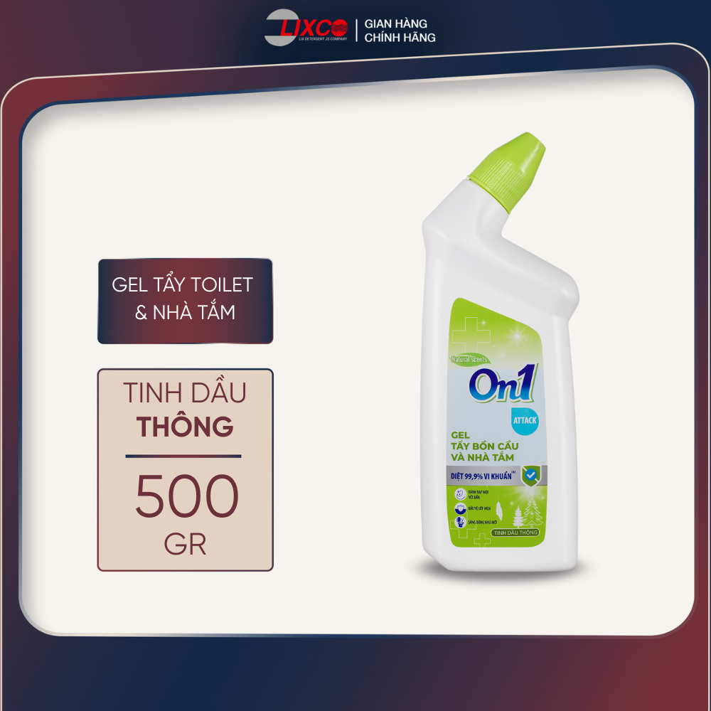 Gel tẩy bồn cầu và nhà tắm On1 dung tích 500g N0501, giúp diệt khuẩn 99,9% tẩy ố làm trắng nhà tắm bồn cầu hiệu quả -  Lixco Việt Nam