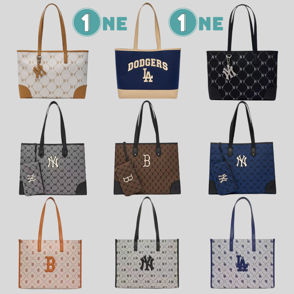 Túi Tote Túi Xách MLB NY Monogram Dia Jacquard Tote Bag Full Tag